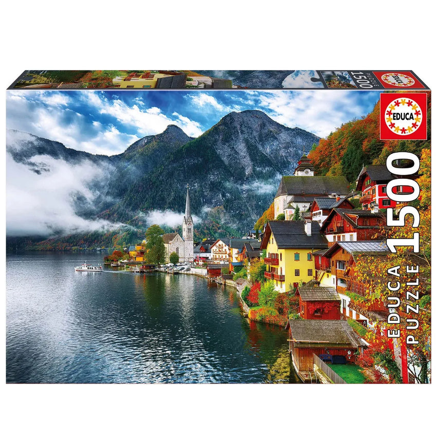 Pusle "Hallstadt, Austria" 1500 tk-w008 WHSX Jigsaw Puzzles-Brain Games OÜ