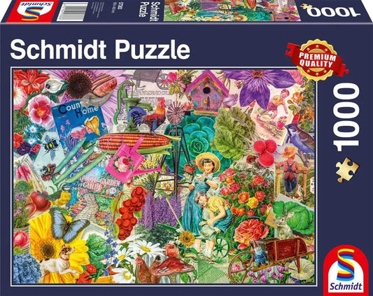 Pusle "Happy gardening" 1000 tk-w008 WHSX Jigsaw Puzzles-Brain Games OÜ