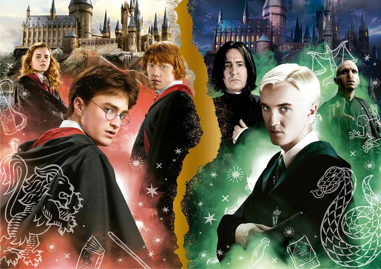 Pusle "Harry Potter - Griffindor vs Slytherin, Neon" 1000 tk-w008 WHSX Jigsaw Puzzles-Brain Games OÜ