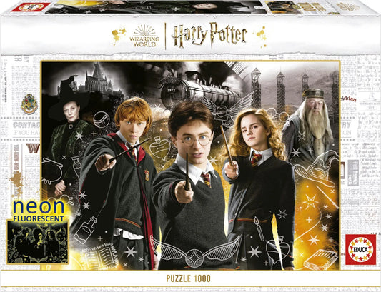 Pusle "Harry Potter, neon" 1000 tk-w008 WHSX Jigsaw Puzzles-Brain Games OÜ