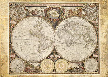 Pusle "Historical Map of the World" 2000 tk-w008 WHSX Jigsaw Puzzles-Brain Games OÜ