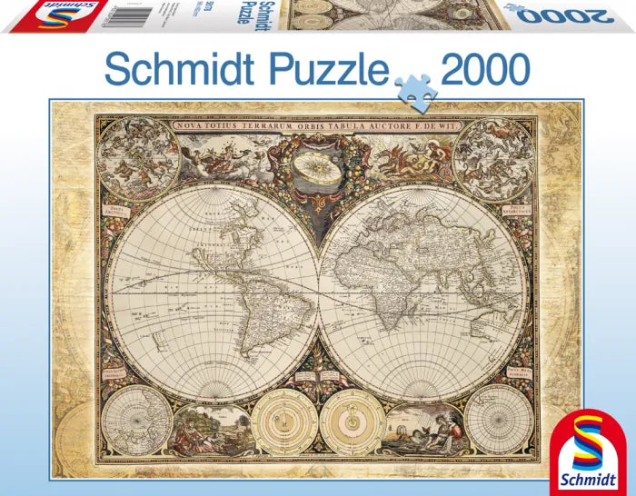 Pusle "Historical Map of the World" 2000 tk-w008 WHSX Jigsaw Puzzles-Brain Games OÜ