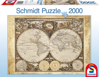 Pusle "Historical Map of the World" 2000 tk-w008 WHSX Jigsaw Puzzles-Brain Games OÜ