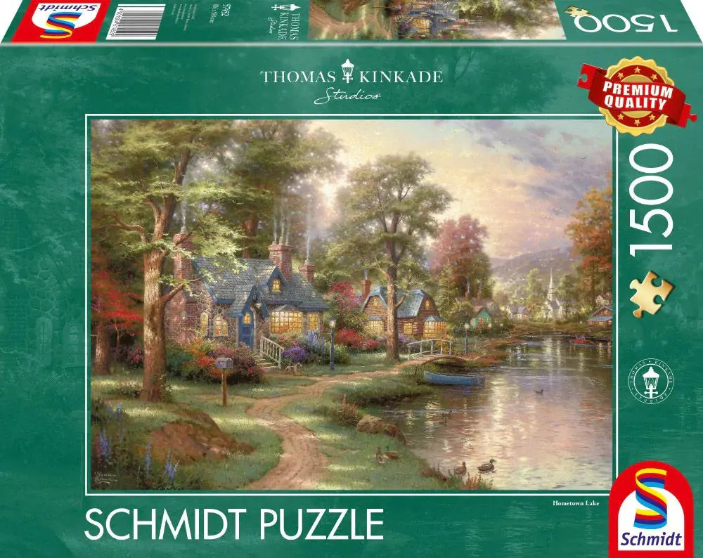 Pusle "Hometown Lake" 1500 tk-w008 WHSX Jigsaw Puzzles-Brain Games OÜ