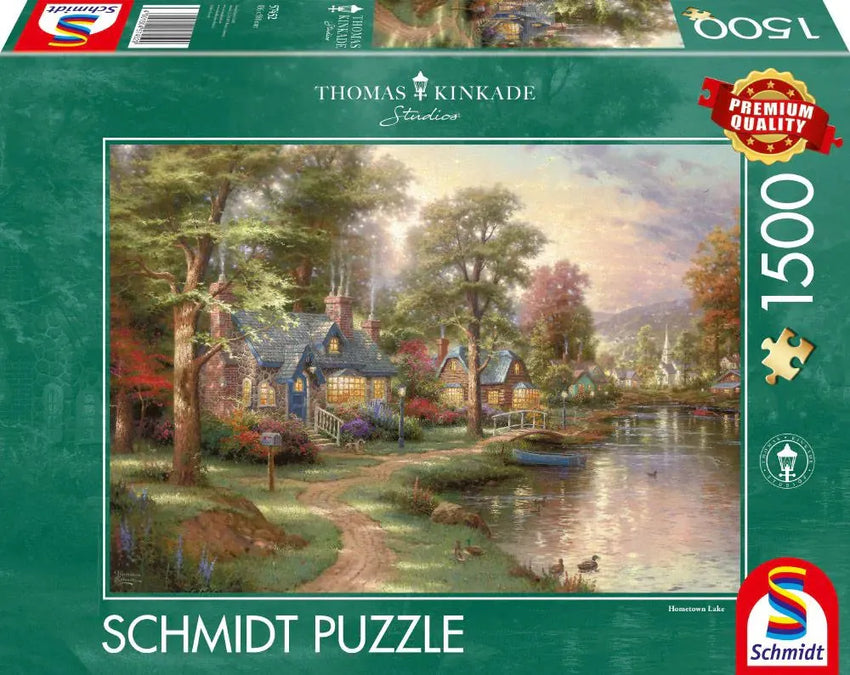 Pusle "Hometown Lake" 1500 tk-w008 WHSX Jigsaw Puzzles-Brain Games OÜ