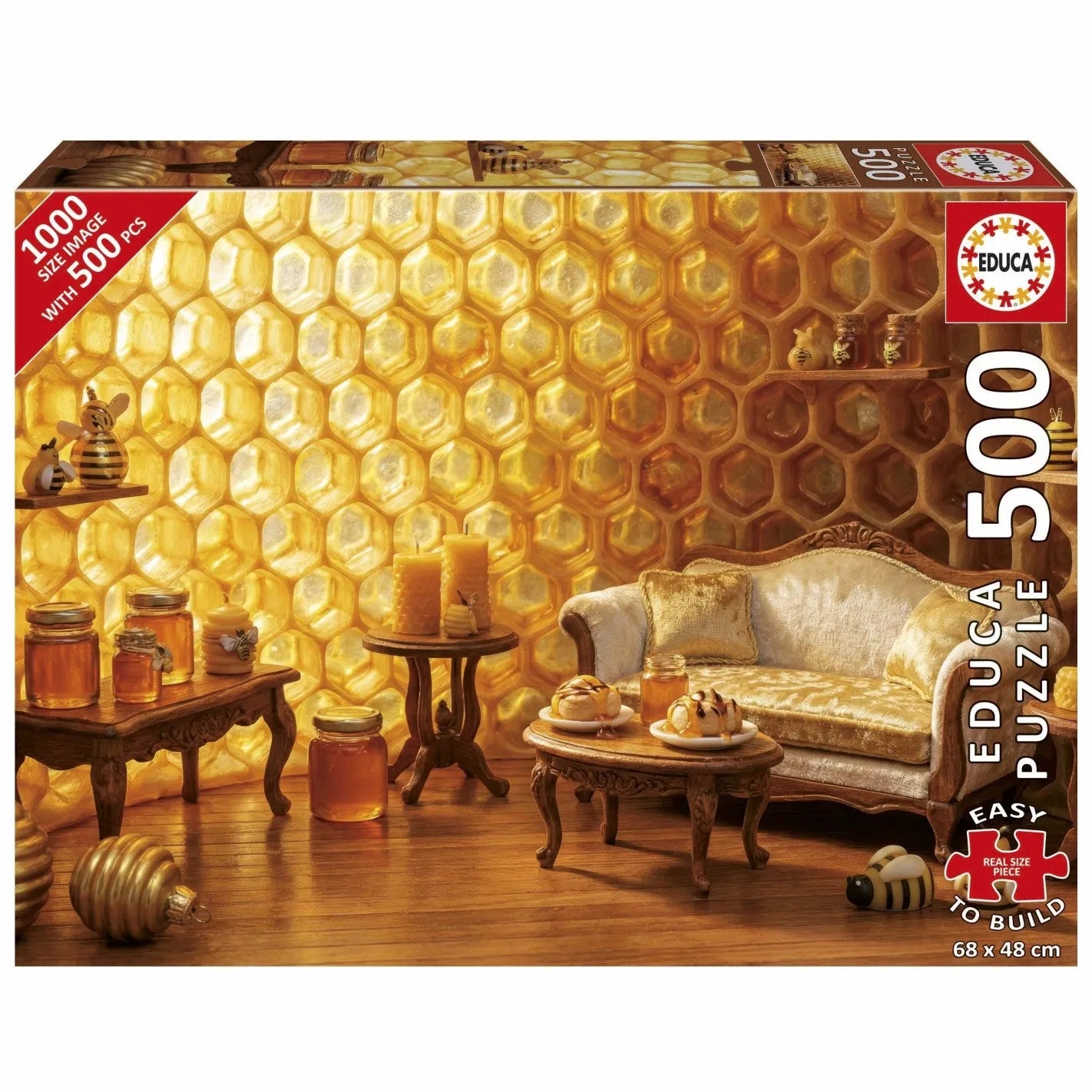 Pusle "Honey Sweet Home" 500 tk-W008 - Jigsaw Puzzles-Brain Games OÜ