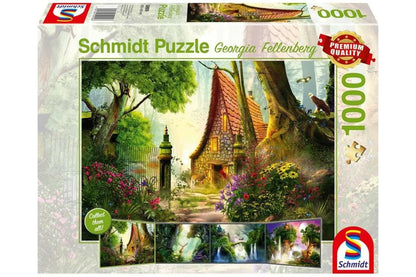 Pusle "House in the glade" 1000 tk-w008 WHSX Jigsaw Puzzles-Brain Games OÜ