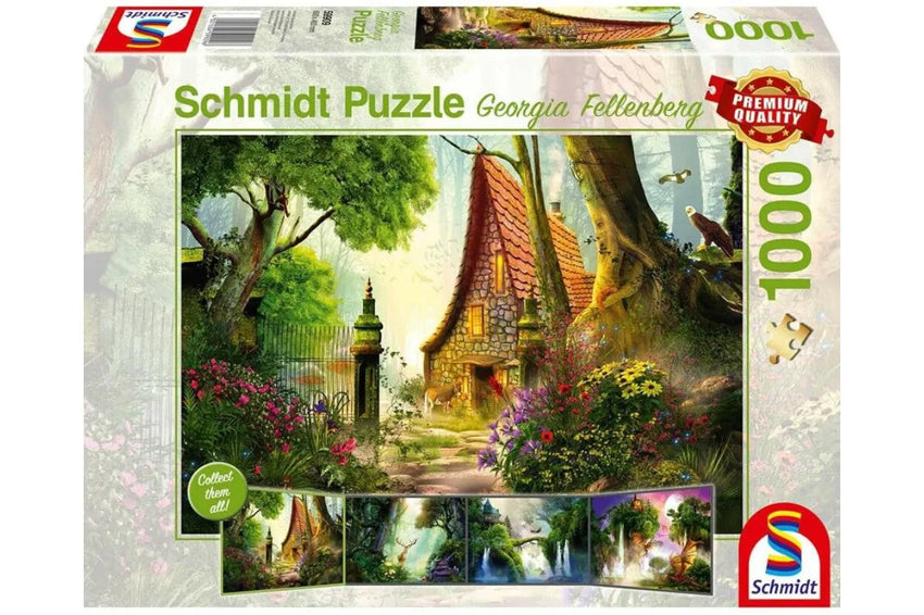Pusle "House in the glade" 1000 tk-w008 WHSX Jigsaw Puzzles-Brain Games OÜ