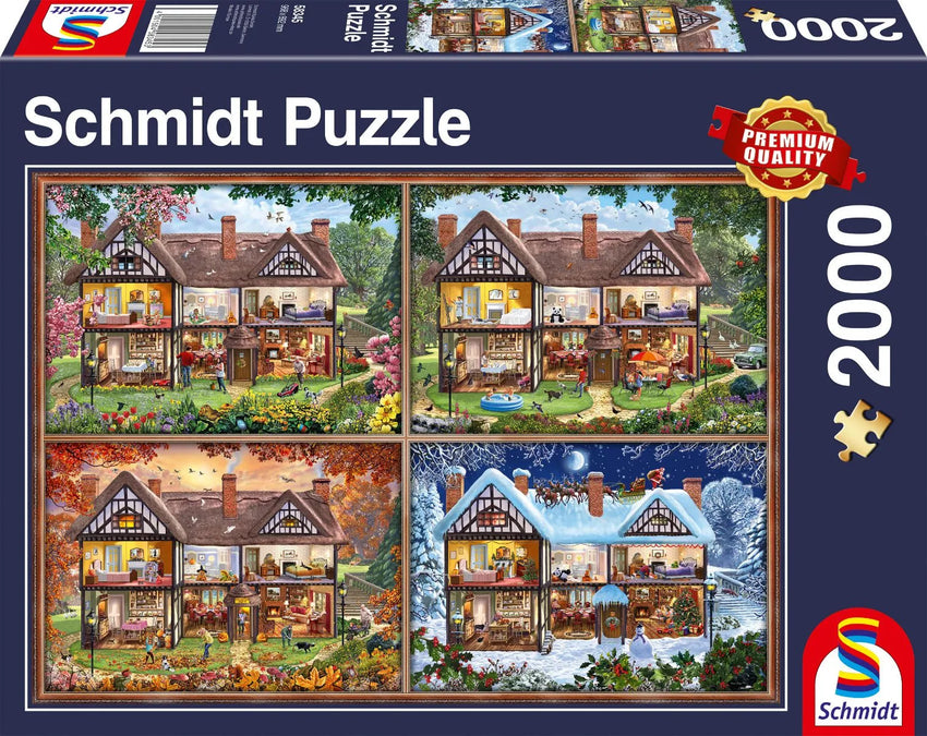 Pusle "House of Four Seasons" 2000 tk-w008 WHSX Jigsaw Puzzles-Brain Games OÜ