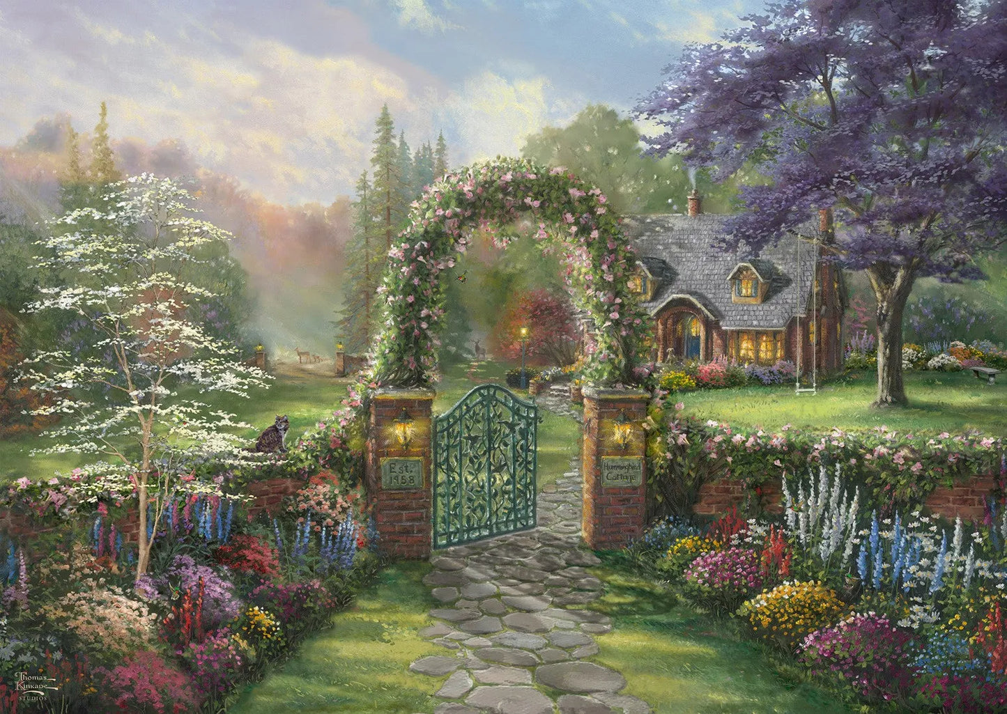 Pusle "Hummingbird Cottage" 1000 tk-w008 WHSX Jigsaw Puzzles-Brain Games OÜ
