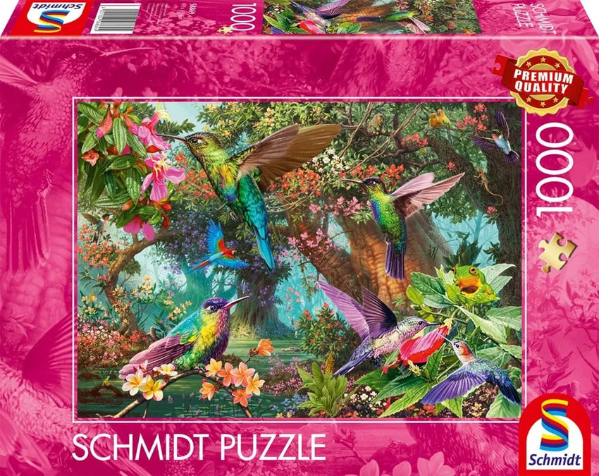 Pusle "Hummingbirds in a burst of colour" 1000 tk-w008 WHSX Jigsaw Puzzles-Brain Games OÜ