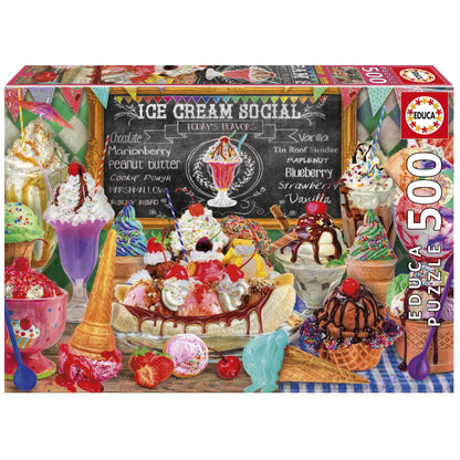 Pusle "Ice cream shop" 500 tk-w008 WHSX Jigsaw Puzzles-Brain Games OÜ