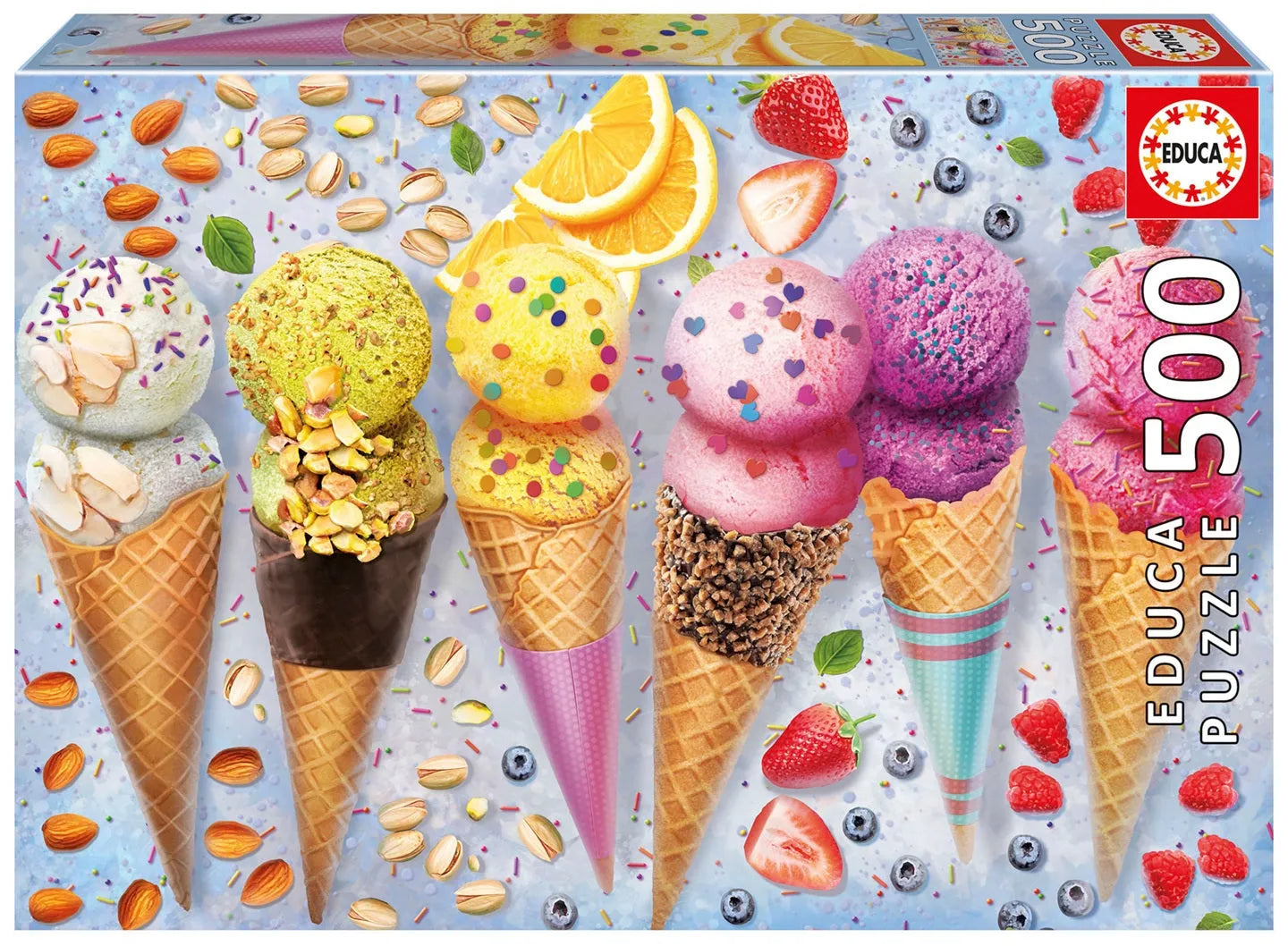 Pusle "Ice Creams" 500 tk-w008 WHSX Jigsaw Puzzles-Brain Games OÜ