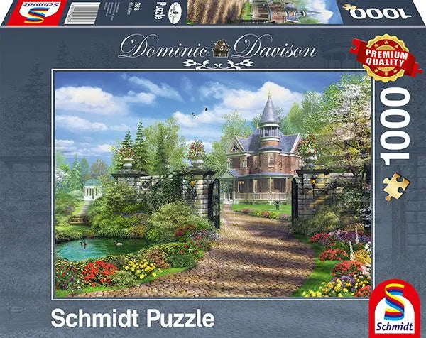 Pusle "Idyllic Country Estate" 1000 tk-w008 WHSX Jigsaw Puzzles-Brain Games OÜ