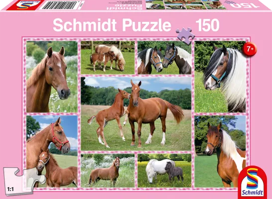 Pusle "Ilusad Hobused" 150 tk-w008 WHSX Jigsaw Puzzles-Brain Games OÜ