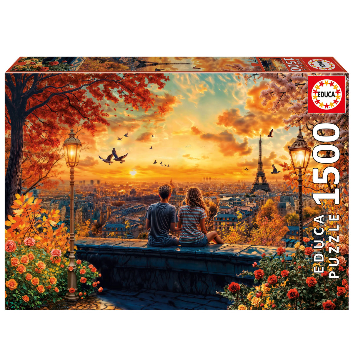 Pusle "Lovers in Paris" 1500 tk-w008 WHSX Jigsaw Puzzles-Brain Games OÜ