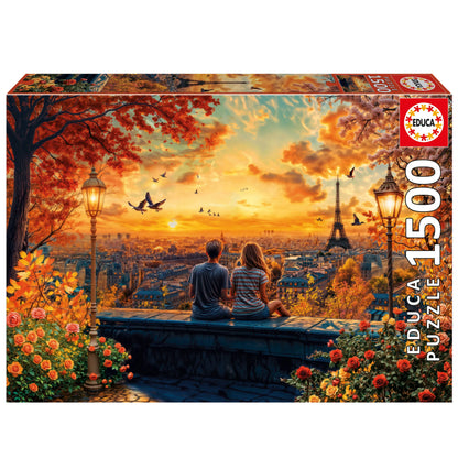 Pusle "Lovers in Paris" 1500 tk-w008 WHSX Jigsaw Puzzles-Brain Games OÜ
