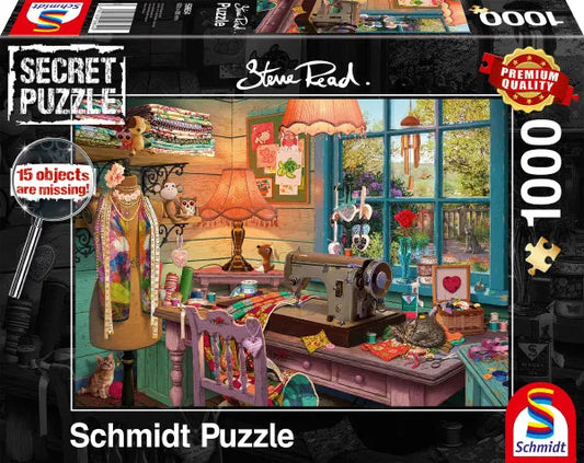 Pusle "In the sewing room" 1000 tk-w008 WHSX Jigsaw Puzzles-Brain Games OÜ