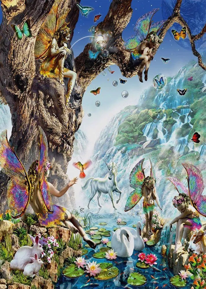 Pusle "In the Valley of the Water Fairies" 2000 tk-w008 WHSX Jigsaw Puzzles-Brain Games OÜ