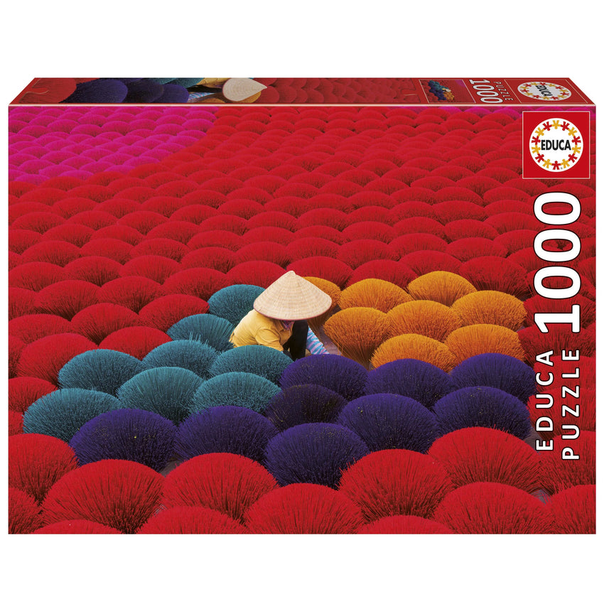 Pusle "Incense village, Vietnam" 1000 tk-w008 WHSX Jigsaw Puzzles-Brain Games OÜ