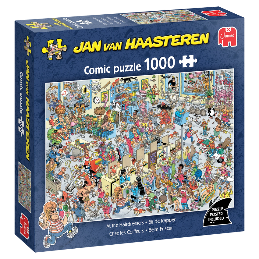 Pusle "Jan van Haasteren - At the Hairdressers" 1000 tk-108 Jigsaw Puzzles-Brain Games OÜ