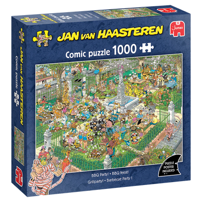 Pusle "Jan van Haasteren - BBQ Party!" 1000 tk-108 Jigsaw Puzzles-Brain Games OÜ