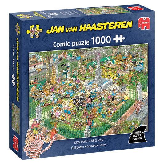 Pusle "Jan van Haasteren - BBQ Party!" 1000 tk-108 Jigsaw Puzzles-Brain Games OÜ