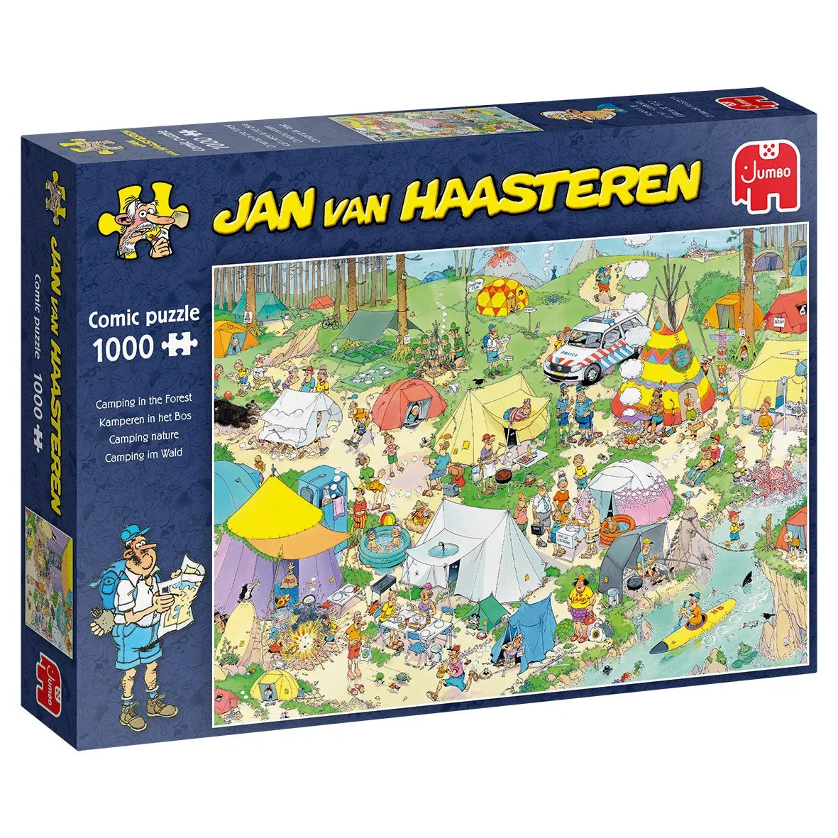 Pusle "Jan van Haasteren - Camping in the Forest" 1000 tk-108 Jigsaw Puzzles-Brain Games OÜ