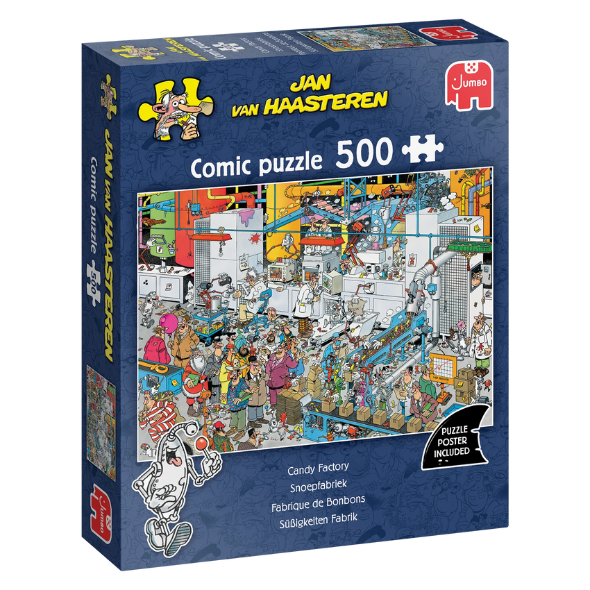 Pusle "Jan van Haasteren - Candy Factory" 500 tk-108 Jigsaw Puzzles-Brain Games OÜ