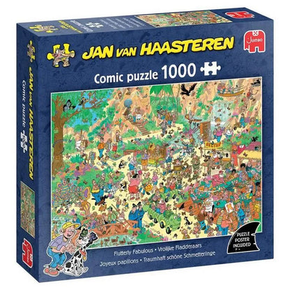 Pusle "Jan van Haasteren - Flutterly Fabulous" 1000 tk-108 Jigsaw Puzzles-Brain Games OÜ