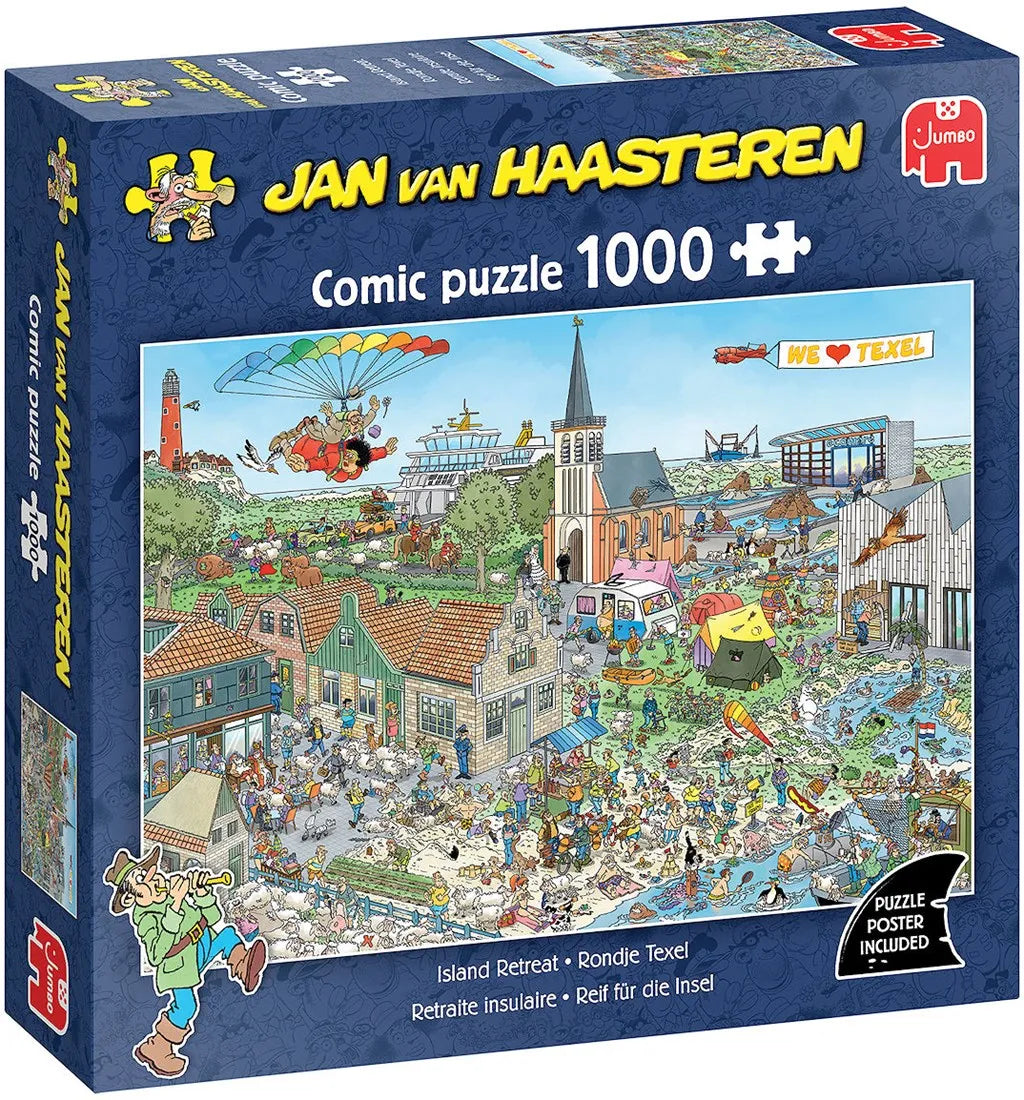 Pusle "Jan van Haasteren - Island Retreat" 1000 tk-108 Jigsaw Puzzles-Brain Games OÜ