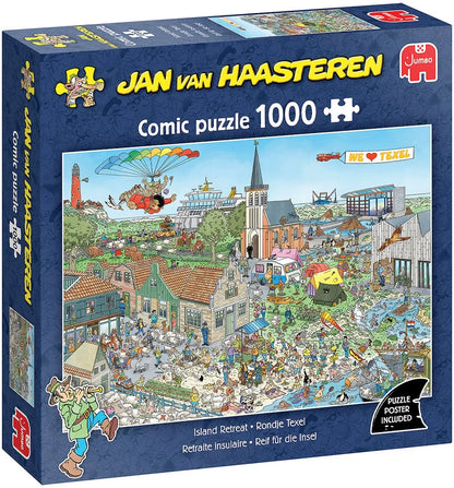 Pusle "Jan van Haasteren - Island Retreat" 1000 tk-108 Jigsaw Puzzles-Brain Games OÜ