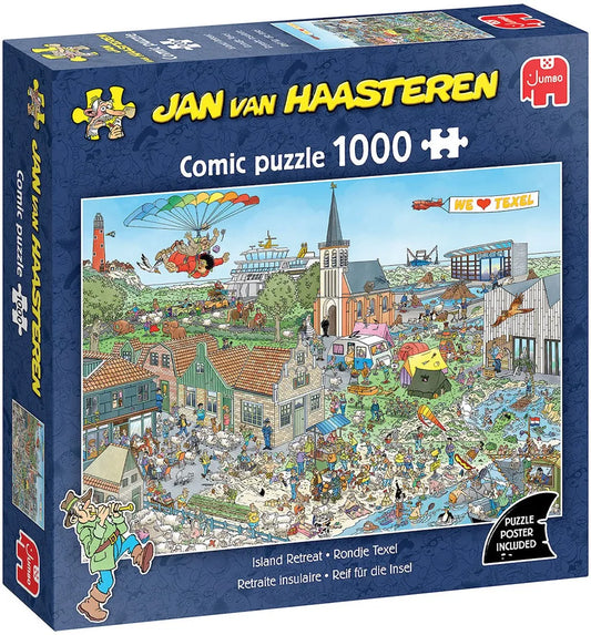 Pusle "Jan van Haasteren - Island Retreat" 1000 tk-108 Jigsaw Puzzles-Brain Games OÜ