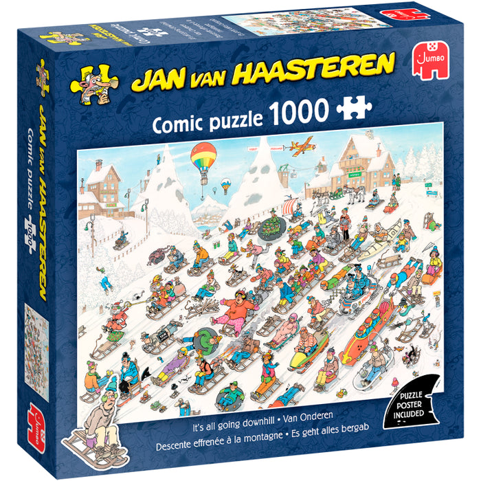 Pusle "Jan van Haasteren - It's all going downhill" 1000 tk