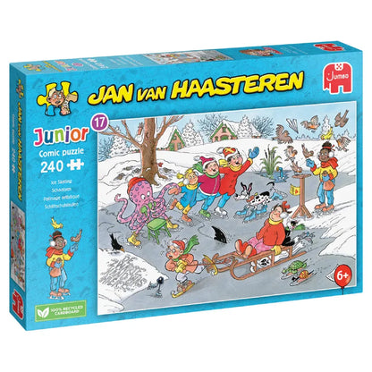 Pusle "Jan van Haasteren Junior 17 - Ice Skating" 240 tk-108 Jigsaw Puzzles-Brain Games OÜ