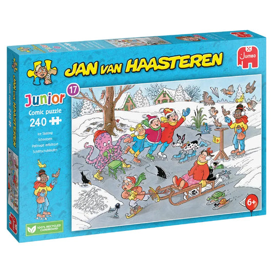 Pusle "Jan van Haasteren Junior 17 - Ice Skating" 240 tk-108 Jigsaw Puzzles-Brain Games OÜ
