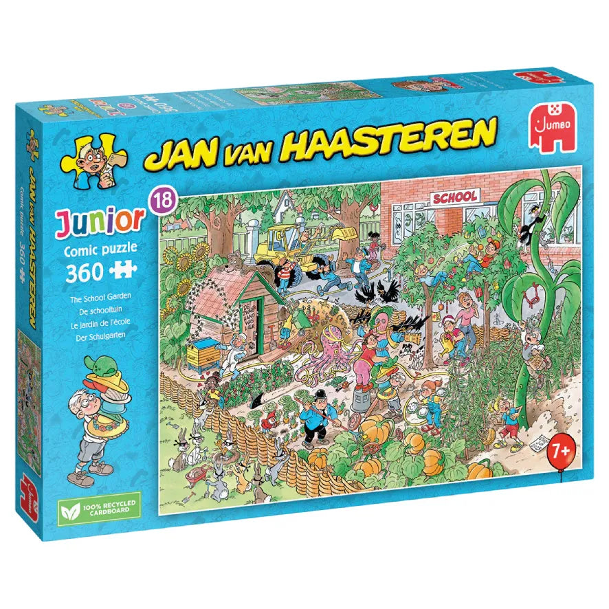 Pusle "Jan van Haasteren Junior 18 - The School Garden" 360 tk-108 Jigsaw Puzzles-Brain Games OÜ