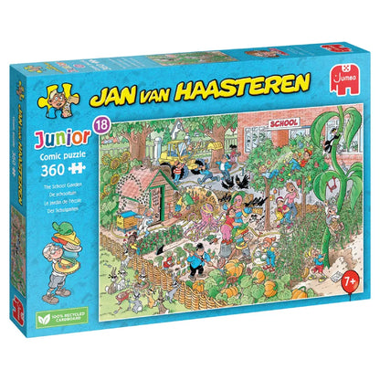 Pusle "Jan van Haasteren Junior 18 - The School Garden" 360 tk-108 Jigsaw Puzzles-Brain Games OÜ