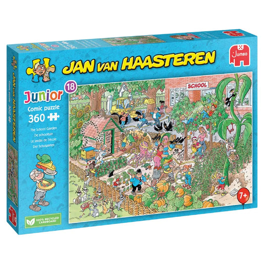 Pusle "Jan van Haasteren Junior 18 - The School Garden" 360 tk-108 Jigsaw Puzzles-Brain Games OÜ