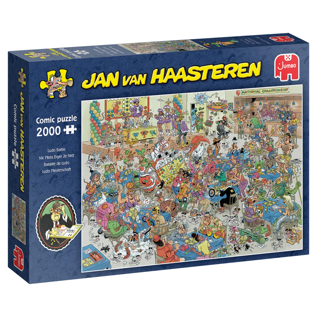 Pusle "Jan van Haasteren - Ludo Battle" 2000 tk-108 Jigsaw Puzzles-Brain Games OÜ