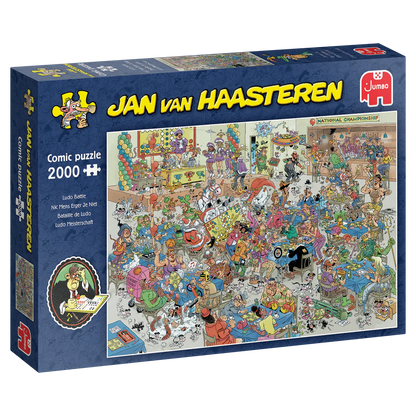 Pusle "Jan van Haasteren - Ludo Battle" 2000 tk-108 Jigsaw Puzzles-Brain Games OÜ