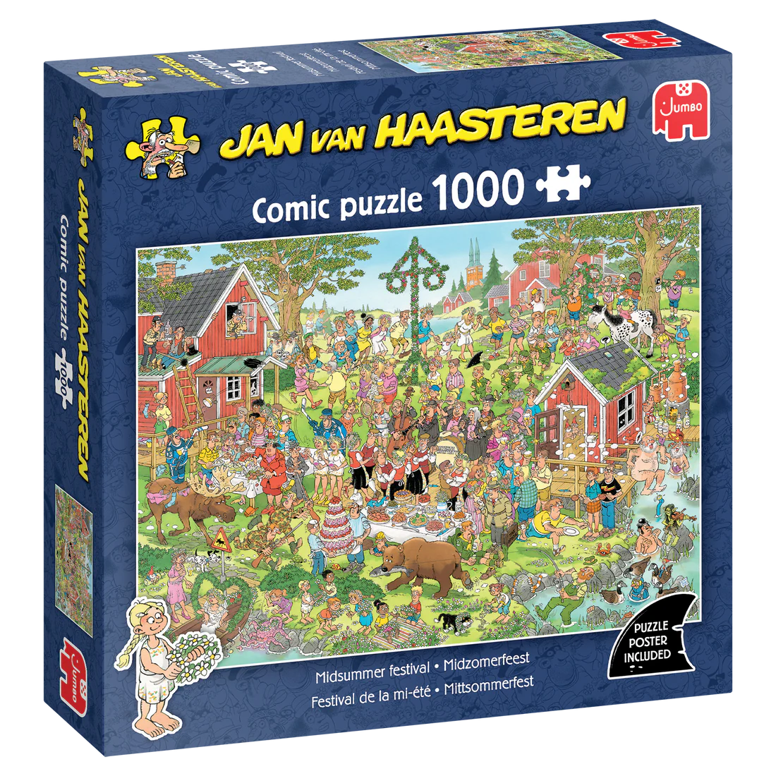 Pusle "Jan van Haasteren - Midsummer festival" 1000 tk-108 Jigsaw Puzzles-Brain Games OÜ