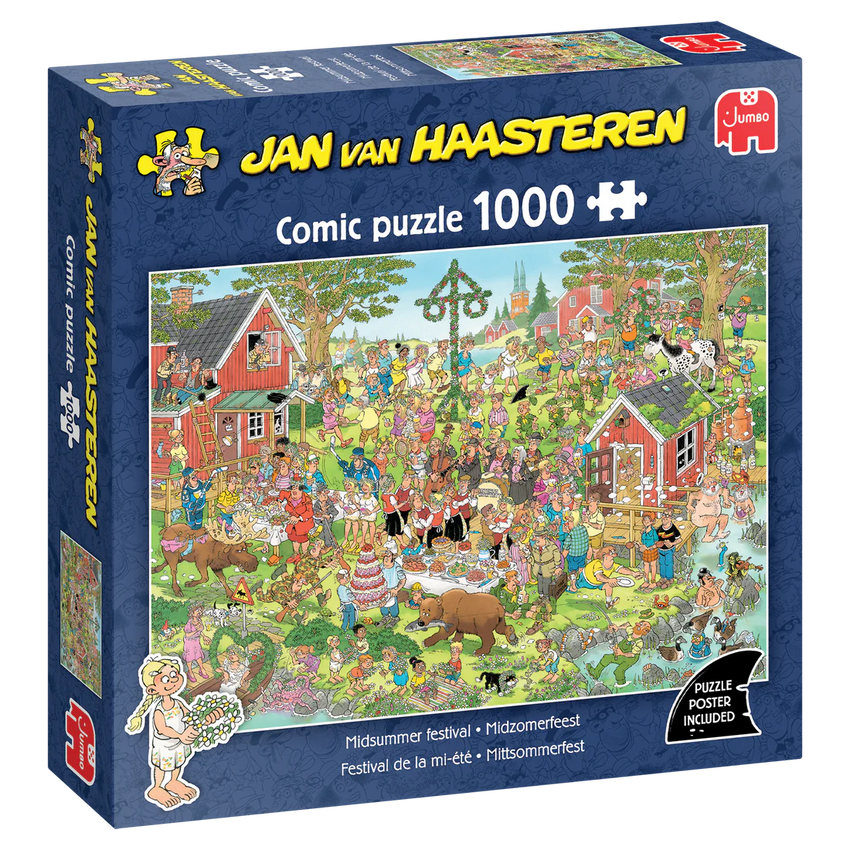 Pusle "Jan van Haasteren - Midsummer festival" 1000 tk-108 Jigsaw Puzzles-Brain Games OÜ