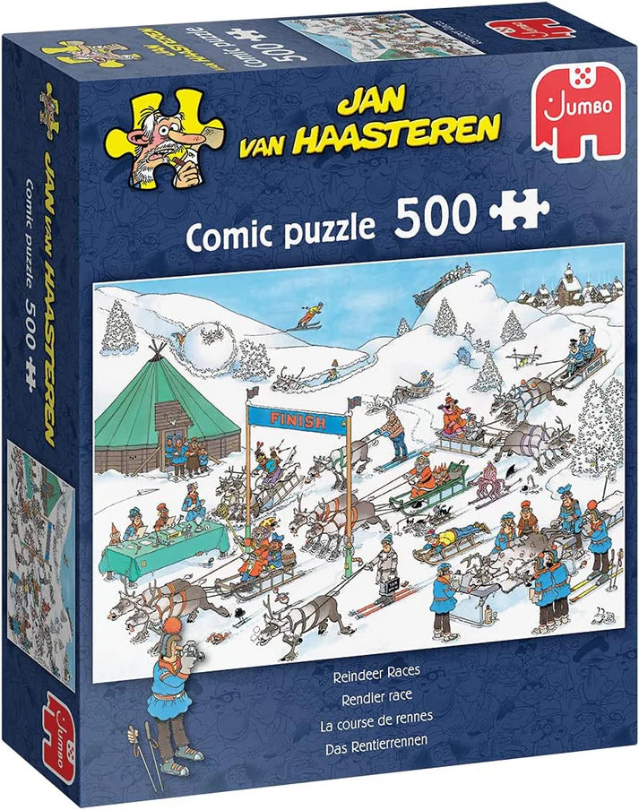 Pusle "Jan van Haasteren - Reindeer Races" 500 tk-108 Jigsaw Puzzles-Brain Games OÜ