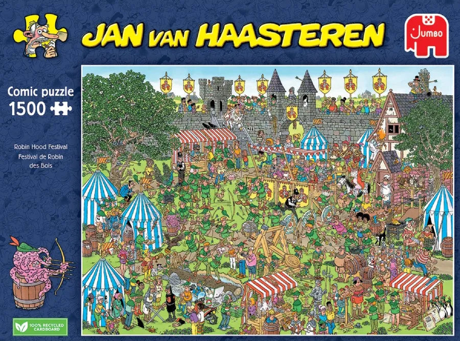 Pusle "Jan van Haasteren - Robin Hood Festival" 1500 tk-108 Jigsaw Puzzles-Brain Games OÜ