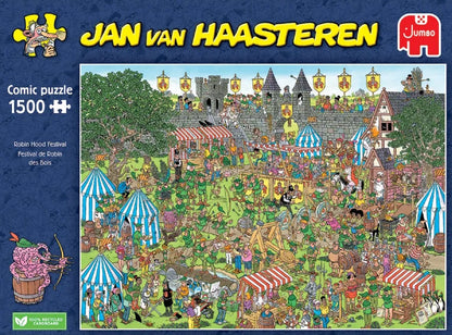 Pusle "Jan van Haasteren - Robin Hood Festival" 1500 tk-108 Jigsaw Puzzles-Brain Games OÜ