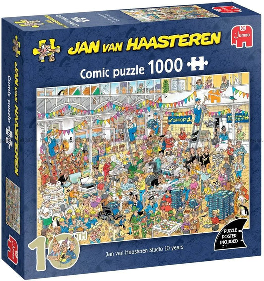 Pusle "Jan van Haasteren - Studio 10 Years" 1000 tk-108 Jigsaw Puzzles-Brain Games OÜ