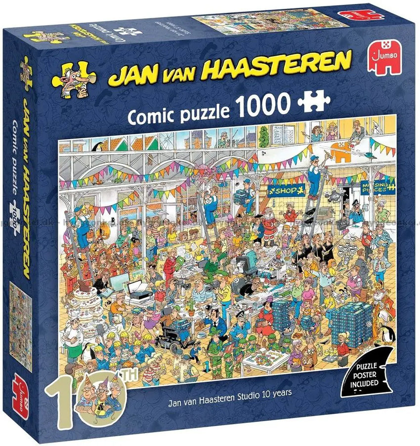 Pusle "Jan van Haasteren - Studio 10 Years" 1000 tk-108 Jigsaw Puzzles-Brain Games OÜ