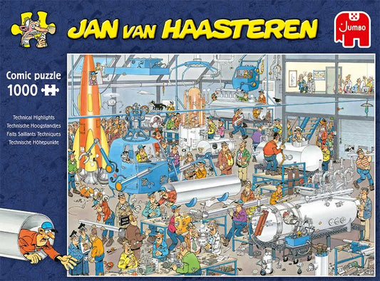 Pusle "Jan van Haasteren - Technical Highlights" 1000 tk-108 Jigsaw Puzzles-Brain Games OÜ