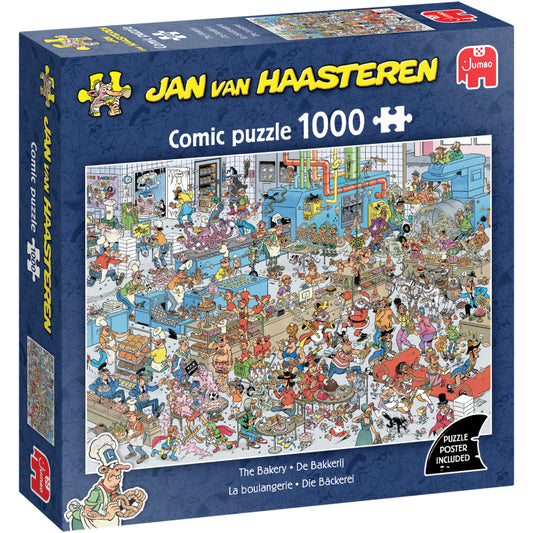 Pusle "Jan van Haasteren - The Bakery" 1000 tk-108 Jigsaw Puzzles-Brain Games OÜ